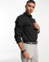 Фото #1 товара New Look long sleeve poplin shirt in black