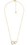 Delicate gold-plated necklace with zircons MKC1641AN710