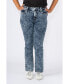 Фото #1 товара Plus Size High Rise Straight Jeans