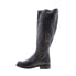 Bed Stu Jacqueline Wide Calf F311034 Womens Black Leather Knee High Boots