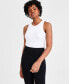 Women's Sleeveless Jersey Bodysuit, Created for Macy's Белый, M - фото #3