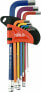 Фото #1 товара Ручные инструменты Yato, набор цветных шестигранных ключей с шаровой головкой, 9 шт.