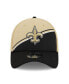 Фото #3 товара Men's Vegas Gold, Black New Orleans Saints 2023 Sideline 39THIRTY Flex Hat