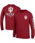 Фото #4 товара Men's Crimson Indiana Hoosiers Team Stack Long Sleeve T-shirt