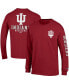 Men's Crimson Indiana Hoosiers Team Stack Long Sleeve T-shirt