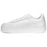 Фото #3 товара Puma Carina Street Perforated Platform Womens White Sneakers Casual Shoes 38939