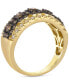 ფოტო #2 პროდუქტის Chocolate Diamond & Nude Diamond Fancy Openwork Ring (1-1/6 ct. t.w.) in 14k Gold