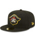 Фото #1 товара Men's Black Bradenton Marauders Authentic Collection 59FIFTY Fitted Hat