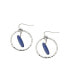 Women's Silver Circular Drop Earrings