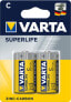 Фото #1 товара Аккумуляторная батарея VARTA Superlife C Zink-Karbon 1,5 V 1 шт 50 мм