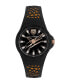 ფოტო #1 პროდუქტის Men's Thunderstorm Black Silicone Strap Watch 40mm