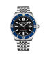 ფოტო #1 პროდუქტის Men's Depthmaster Silver-tone Stainless Steel , Black Dial , 43mm Round Watch