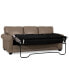 Фото #12 товара Orid 84" Queen Leather Roll Arm Sleeper, Created for Macy's