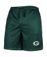 Фото #2 товара Men's Green Green Bay Packers Colorblock Mesh V-Neck Tank Top and Shorts Set