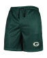 Men's Green Green Bay Packers Colorblock Mesh V-Neck Tank Top and Shorts Set M - фото #2