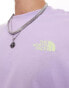 The North Face Exotic Days backprint oversized t-shirt in lilac