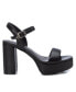 ფოტო #2 პროდუქტის Women's Heeled Platform Sandals By Black