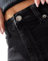 DTT skinny denim shorts in washed black