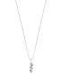 ფოტო #3 პროდუქტის Diamond Swirl Pendant Necklace (1/3 ct. t.w.) in 14k White Gold