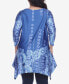 ფოტო #2 პროდუქტის Plus Size Rella 3/4 Sleeve Tunic Top