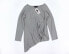 Фото #3 товара Karen Kane 151826 Women's Asymmetric Pick Up Gray Sweater Sz. L