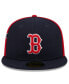 Фото #4 товара Men's Navy/Red Boston Red Sox Gameday Sideswipe 59Fifty Fitted Hat