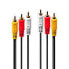 Фото #3 товара Lindy 35690 аудио кабель 1 m 3 x RCA Черный, Красный, Белый, Желтый