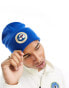 Napapijri Mountain logo patch beanie in blue