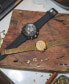 Фото #4 товара Наручные часы Diesel MS9 Three-Hand Date Gold-Tone Stainless Steel & Necklace Set