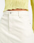 Free People faux leather maxi skirt in cream