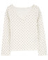 Kid Polka Dot Cotton Rib Top 12