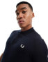 Fred Perry unisex plain polo shirt in navy