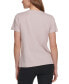 Фото #2 товара Women's Cotton Embellished-Logo T-Shirt