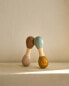 Children's toy wooden maracas