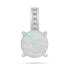 Timeless opal jewelry set SET246W (earrings, pendant)