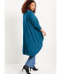 ფოტო #2 პროდუქტის Plus Size June + Vie High-Low Cardigan