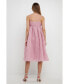 ფოტო #2 პროდუქტის Women's Textured Spaghetti Strap Maxi Dress
