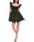 Фото #1 товара Avantlook Lace Ruffle Mini Dress Women's Black L