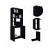 Фото #7 товара Compu Hutch Desk, Four Shelves, Writing Desk, One Lower Shelf - Black