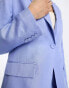 & Other Stories co-ord linen blend blazer in blue