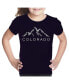 ფოტო #2 პროდუქტის Big Girl's Word Art T-shirt - Colorado Ski Towns