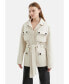 ფოტო #5 პროდუქტის Women's Belted Fluffy Jacket