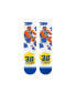 Фото #4 товара Men's Stephen Curry Golden State Warriors Player Paint Crew Socks