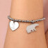 Steel solid bracelet with pendants Save the Planet LPS05ATA11