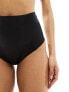 Фото #5 товара ASOS DESIGN medium control bonded mesh high waist brief in black