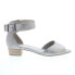 Фото #1 товара Gabor 6-5850-63 Womens Gray Leather Hook & Loop Strap Sandals Shoes