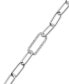 Crystal Pavé Open Link Chain Bracelet in Sterling Silver