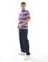 Champion crew neck striped t-shirt in blue red and white