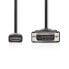 Nedis CCGP34800BK50 - 5 m - HDMI Type A (Standard) - DVI-D - Male - Male - Straight