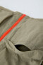 Contrast water-repellent raincoat